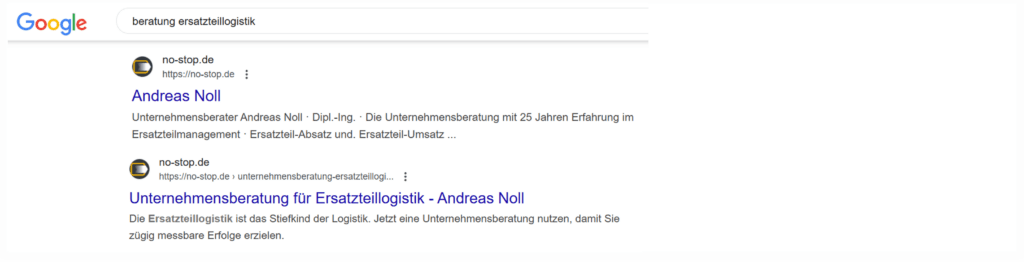 Homepage für Ersatzteilverkauf optimieren