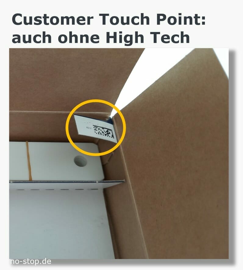 Customer Touch Point in der Verpackung